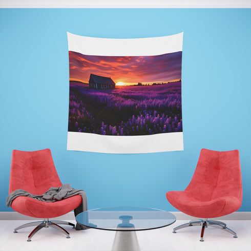Tapestry of Dutch Flower Fields - Vibrant Nature Art, Perfect Gift - 34 x 40 or 57 x 57 Sizes