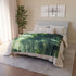 Sky Garden with Fractal Trees Plush Fleece Throw Blanket