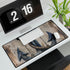 Nautical Anchor and Rope — XL & XXL Desk Mat — 3mm Non-Slip Natural Rubber Base Detail