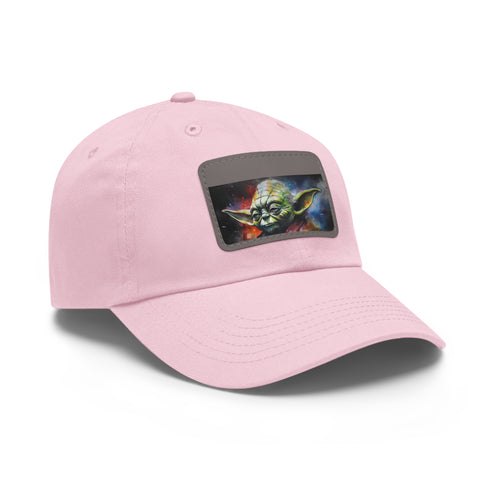 Galactic Master Neon Watercolor Cap, Unisex, Vegan, White Rectangle Patch