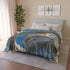 Sky Temple Rotating in Zero Gravity Plush Fleece Throw Blanket
