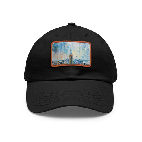 Empire Skyline Splendor Cap in White with Light Brown Patch Hat