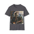 Watercolor Jeff Buckley concert tee, charcoal color, crew neck, regular fit.