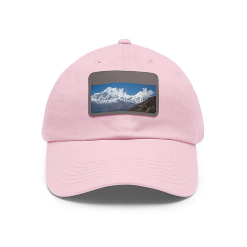 Annapurna Adventure Trek Cap in White with Light Brown Patch.