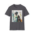 Charcoal crew neck t-shirt featuring bold Kevin Garnett basketball design