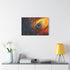 Vortex of Feathers and Starlight Stretched Canvas Wall Art
