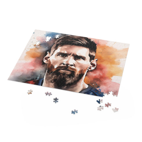 Lionel Messi soccer jigsaw puzzle, 10" x 8".