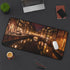 Amsterdam Canals Night Desk Mat - Enhance creativity with stunning night scene, transform workspace in style