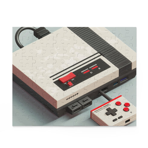 Pixel Console Gaming Puzzle with Nostalgic Retro Gaming Console Art - Perfect for Gaming Enthusiasts