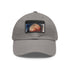 Mars Dreams Watercolor Baseball Cap in White with Light Brown Patch