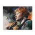 Ed Sheeran watercolor puzzle, 10" x 8", 120 pieces.