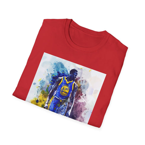 Charcoal crew neck cotton T-shirt featuring Draymond Green’s fierce game-time expression