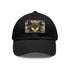 Lucky Jackalope seamless baseball cap with light brown rectangular patch.