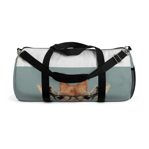 Stylish Giraffe Hipster Duffel Bag with quirky animal design.