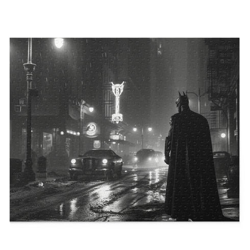Batman Gotham City puzzle with 120 pieces, featuring iconic characters.