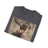 Harley Quinn design charcoal cotton T-shirt for summer fun.