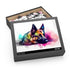 Adorable German Shephard jigsaw puzzle with charming portrait of playful pup