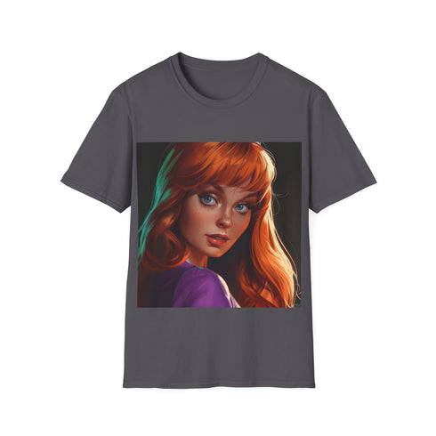 Charcoal crew neck Daphne Scooby-Doo t-shirt, regular fit summer pick.