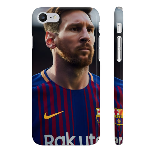 Messi Footballing Icon iPhone 7 Plus Slim Glossy Phone Case