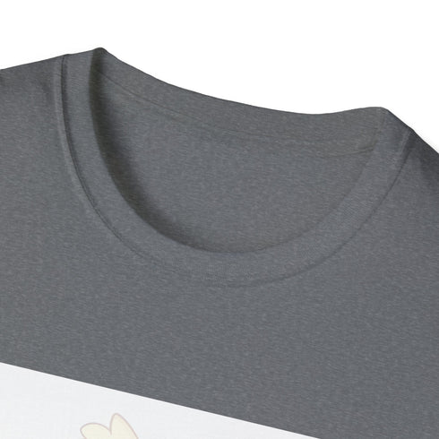 Cinnamoroll Chubby Pup Tee in Charcoal Cotton, Summer Regular fit.