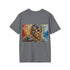 Vibrant charcoal crew neck Chewbacca watercolor t-shirt for Star Wars fans