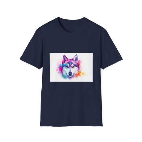 š¾ Husky Howls: A Watercolor Tapestry of Freedom and Adventure
