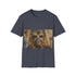 Charcoal Chewbacca watercolor tee with crew neck in soft cotton fabric