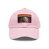 Obama Neon Dream Baseball Cap, White/Light Brown Patch, Rectangle Shape