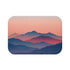 Mountain Zen Bath Mat, serene minimalist mountain design for bathroom tranquility.