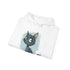 Whiskers & Wonder Navy Catventure Hoodie for cozy, playful adventures.