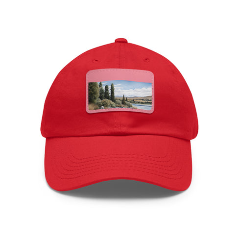 Kiwi Lake Adventure Baseball Cap, White Patch, Lake View, Unisex
