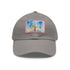 Empire State Skyline Watercolor Cap - White Cotton Rectangle Hat