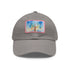 Empire State Skyline Watercolor Cap in White with Light Brown Patch