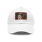 Galactic Princess Leia embroidered white baseball cap with rectangular patch.