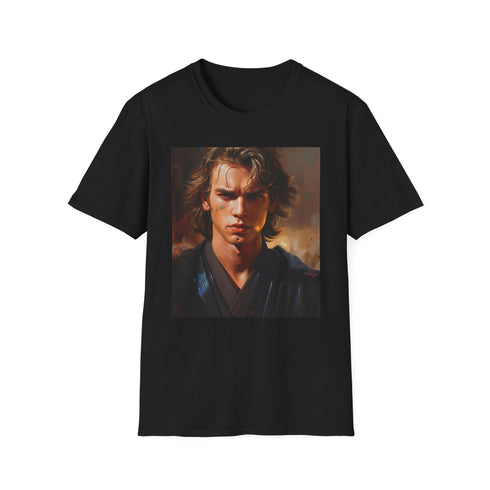 Balance of the Force: The Inner Conflict of Anakin Skywalker | T-Shirt | Anakin Skywalker, artwork, character, dark side, duel, episode 2, lightsaber, obi wan kenobi, painting, scene, Star Wars, yoda. | Prints with Passion