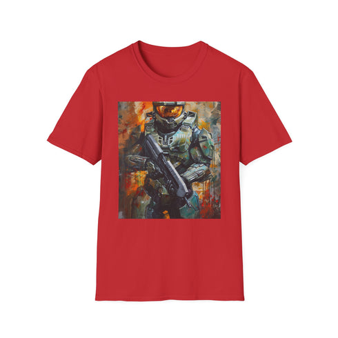 Charcoal Spartan Strength Master Chief T-Shirt with DTG print.