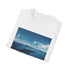 "Minimalist Whale Design Charcoal Cotton T-Shirt"
