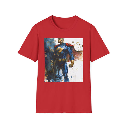 Homelander T-Shirt in Charcoal, Superhero Graphic, Regular Fit, Crew Neck