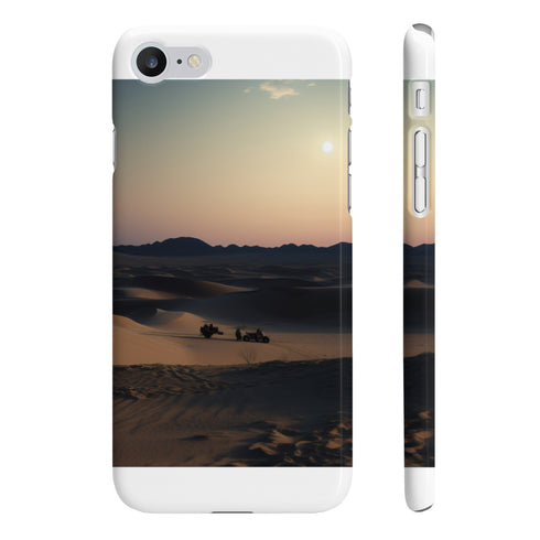 Desert Moon sand dunes phone case glossy iPhone 7/8 Plus.