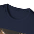 Steampunk owl charcoal t-shirt with intricate gear design and soft cotton fabric