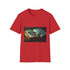 Celestial Luna Moth & Ancient Tome Graphic Unisex Softstyle T-Shirt - View 2 | Prints With Passion
