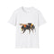 Bumblebee watercolor tee in charcoal, size S: buzzworthy summer style.
