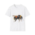 Bumblebee watercolor tee in charcoal, size S: buzzworthy summer style.