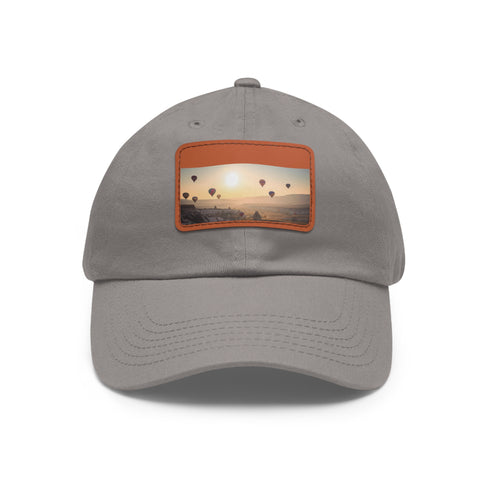 Cotton baseball cap with Cappadocia air balloon design.