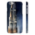 Slim glossy phone case featuring Burj Khalifa and Dubai skyline at night.