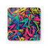 Neon Urban Graffiti Coaster Set | Home Decor | Accessories, Coasters, Desk, Kitchen, Kitchen Accessories, Sublimation, Summer Picks | Prints with Passion