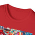 Charcoal cotton T-shirt with painted Chiefs victory scene in dynamic brushstrokes