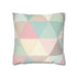Pastel Geometrics pillowcase with soft pattern for modern bedroom decor