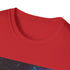 Charcoal cotton T-shirt with vibrant neon space galaxy graphic design