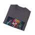 Pirate legend T-shirt in neon colors, charcoal cotton, crew neck.